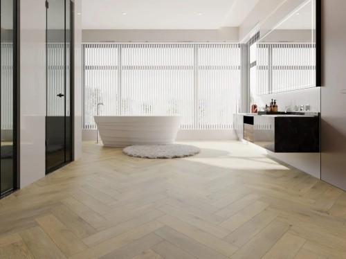 Pacific Vinyl Floors Herringbone Soft Oak 611201