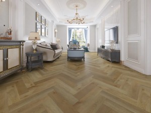 Pacific Vinyl Floors Herringbone Amber Oak 611202