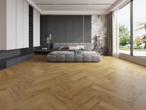 Pacific Vinyl Floors Herringbone Natural Oak 611203