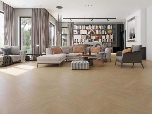 Pacific Vinyl Floors Herringbone Raw Oak 611204