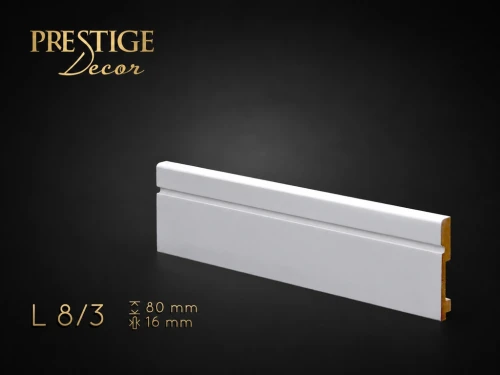 Listwa przypodłogowa MDF Biała L8/3