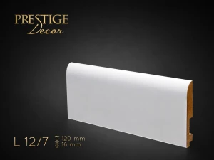 Listwa przypodłogowa MDF Biała 12cm Lakierowana