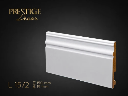 Listwa przypodłogowa MDF Biała L15/2