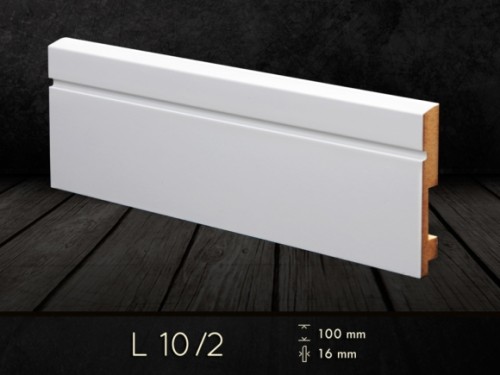 Listwa przypodłogowa MDF Biała L10/2